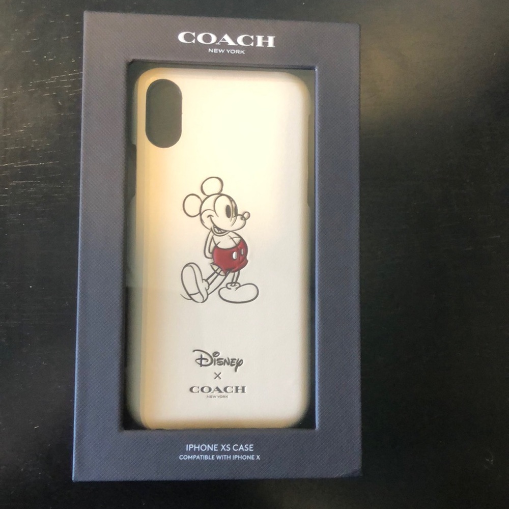Coach Mickey Mouse iPhone XS case
